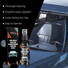 rayhong Limpiador de parabrisas y espejo retrovisor automotriz, elimina la suciedad, hidrofóbico, antivaho - Negro - Ver 10