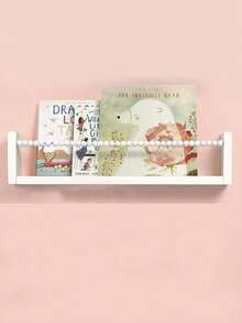 3/1pc Nursery Floating Shelves, Minimally Designed Wall Mounted Storage Rack, Wall Mounted Student Bookshelf, Children's Bookshelf, Picture Book Rack, Kindergarten Bookshelf - Multicolor - View 10