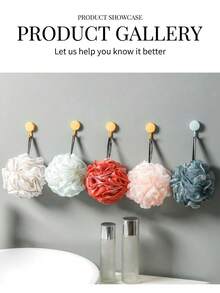 Loofah Bath Sponge - Exfoliating Body Scrubber For Shower & Back Cleaning, Deep Cleansing For Skin, 5 Random Colors, For Men And Women - Random - View 13