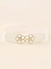 Chic Girls Elastic Waist Belt - Versatile & Stretchy For Casual Dresses, Sweaters | Vintage-Inspired Design - one-size - View 4