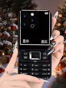 Carcasa de teléfono diseño retro con teclado numérico y cámara triple, ideal para navidad con detalles de temporada invernal Cubierta de teléfono de colores mixtos con estampado completo para 17 PRO MAX/17 AIR/15 ProMax/16 PROMAX/Galaxy S22/S23/S24/S23 Plus/S24 Ultra/S25/A15/A33/A23, cubierta de Halloween, estética de cubiertas, cubierta 2D plana, cubierta vintage, cubierta de collage, cubierta de moda, cubierta con flores, cubierta cool, cubierta adorable, diseño de impresión UV, seguidores de , amantes de la moda - Color mixto 1 - Ver 1