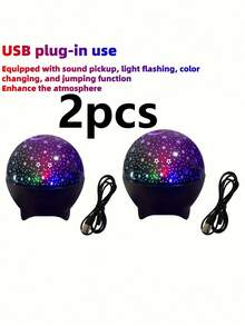 1个黑色星月投影灯，星月投影仪，星月夜灯，星空氛围灯，星月房间投影仪，星月卧室床头氛围灯，星月天花板投影仪，营造梦幻星空氛围，Type-C接口，USB供电可旋转星月投影仪 - 星空氣氛投影燈 - 查看 16