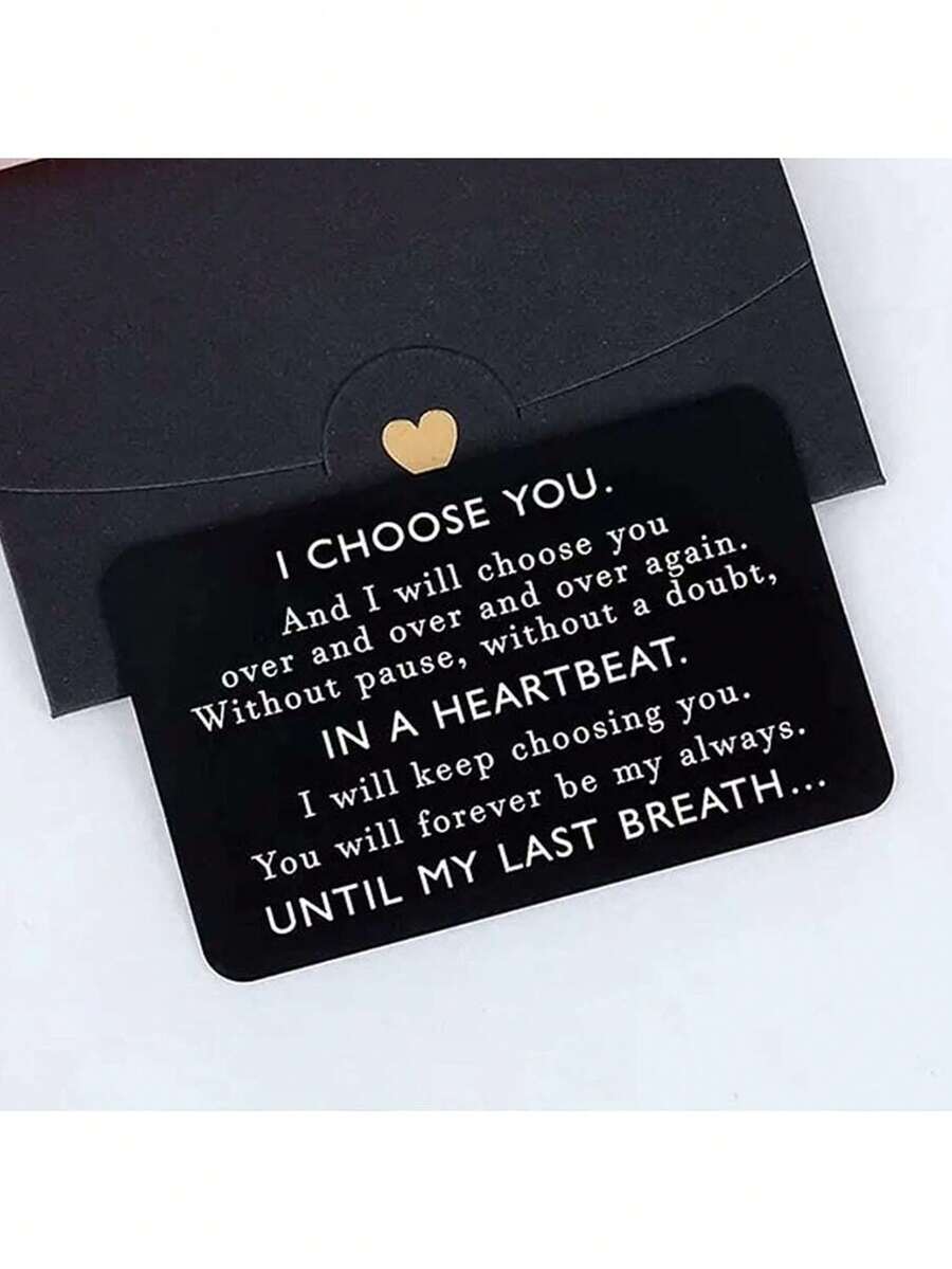 Unique I Choose You Wallet Insert Card - Perfect Christmas Or Anniversary Gift For Men!