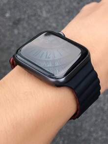 1 New Magnetic Multi-Color Silicone Strap Compatible With Apple Watch Strap Suitable For 38mm 40mm 41mm 42mm 44mm 45mm 46mm 49mm Men's And Women's Fashion Styles Suitable For UltraS10/S11/9/8/7/6/5/4/3/2/1 Smart Wristbands (Excluding Watches), The Best Gift For Girlfriends And Friends For Birthdays, Valentine's Day, Christmas, New Year's Day, Mother's Day, Father's Day, Thanksgiving, Etc