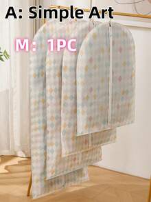 5件/1件 衣物防尘罩，衣服袋，西装罩，收纳袋，衣柜防尘罩，外套罩，适用于存放，婚纱防尘罩，防水收纳袋 - 彩色 - 查看 14