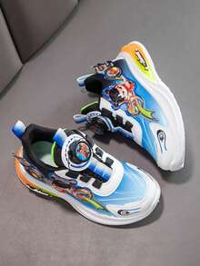 2025春季新款旋转扣篮球鞋，男童款，耐穿防滑运动鞋，女童款 - 藍色 - 查看 6