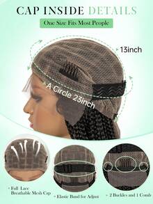 A ANYTIME Synthetic Braided Lace Front Wig , Boxed Braids Lace Wig