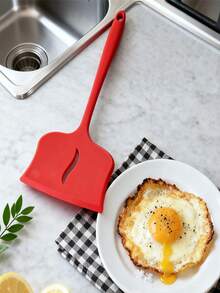 1pc Silicone Spatula - Heat Resistant Tamagoyaki Spatula For Eggs, Pancakes, Omelette & Steak - Non-Stick Cooking Shovel - Perfect For Kitchen Cooking - Suitable For All Kitchen Utensil Needs - Great Gift For Home Cooks & Bakers - Multicolor - View 9