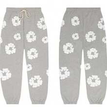 Denim Tears 'Sweatpants 'The Cotton Wreath' Pants Graphic And Drawstring For Unisex Adult - SOLE SERIOUSS, Women's Casual Drawstring With Modern Men Breathable Technology, Versatile Street Style Joggers Suitable For Streetwear, Casual Daily Wear, Weekend Outings, Music Festivals, Social Gatherings And More, Making It A Great Gift For Boyfriends Or Husbands.Sweatpants Sweats Wide For Men Sweat Pants Baggy Sweatpants - 查看 3