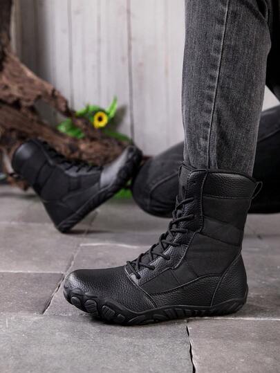 Zapatos de cinco dedos nuevos para hombre en invierno, botas de goma de punta ancha, zapatos deportivos resistentes al desgaste para exteriores, botas de senderismo, diseño versátil para uso diario