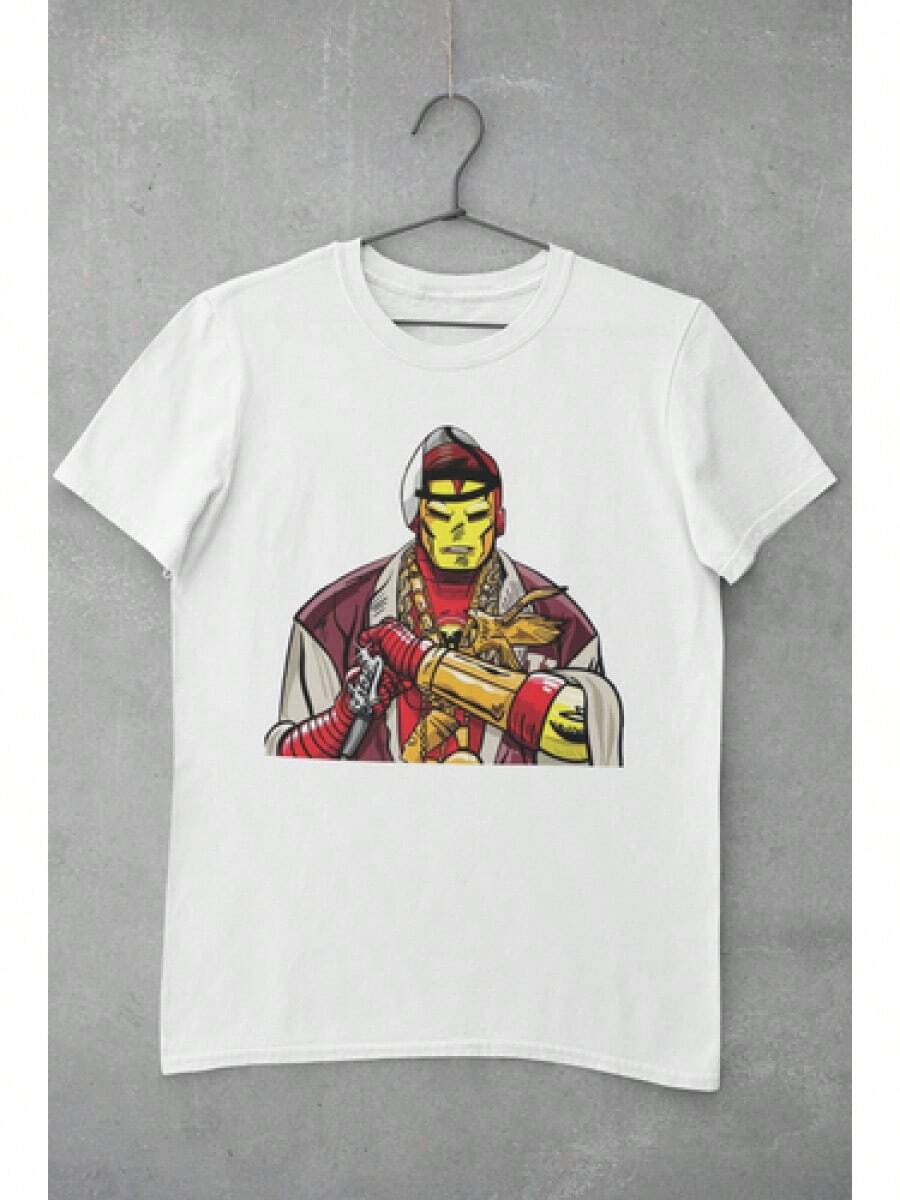 Camiseta de Ironman de Ghostface Killah - Blanco - Ver 1