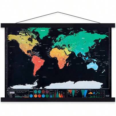 8x10 Poster Frame, Magnetic Wood Wooden Frame Hanger Kit Cadre Magnetique Photo Picutre Canvas Artwork Art Print Wall Hanging Black, 8 Inch/ 20.3cm