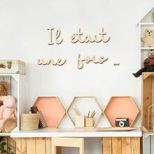 Once Upon A Time Sign Wooden Wall Sticker Wood Wall Stickers Wall Art Wood Lettering For Reading Nook Or Room Wall Decoration - Wood Wall Decor - View 5