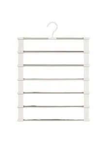 Giá treo quần nhiều tầng (1/4 chiếc), móc treo quần áo đa chức năng, móc treo quần bằng thép không gỉ, giá treo quần áo chống trượt, giá sắp xếp đồ đạc, thích hợp cho quần dài, quần legging, khăn quàng cổ, cà vạt, dùng trong ký túc xá, tủ quần áo, để lưu trữ và sắp xếp đồ đạc. - Nhiều màu - Xem 11