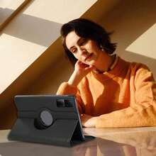 Ốp lưng xoay 360 độ phù hợp với MatePad SE11 Pro11 11 11.5 "S, Honor Pad X7/X8/X8a/8/X9 11.5/X9A/9/T10s/T10/, Pad Pro 12.7 M11 M10 Plus M10 FHD P12 M9 M8, ốp lưng da bảo vệ máy tính bảng. - màu đen - Xem 5