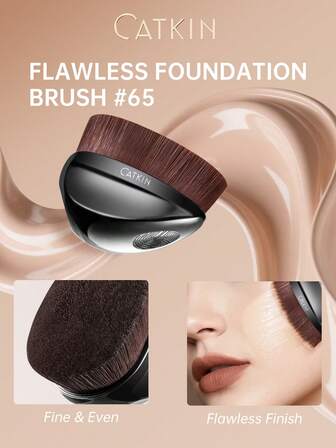 CATKIN Flat Top Makeup Brush For Seamless Foundation Application – Professional Dense Bristles, Perfect For Liquid Foundation C01 #65