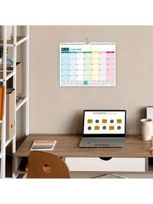 1张18个月挂历（2026-2027年）| 2026年1月至2027年6月，13 x 9.6英寸，大字印刷，螺旋装订，带挂钩，包含节假日和儒略日，倒计时方格，可查看过去/未来日期，覆膜纸 - 彩色 - 查看 10