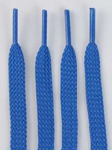 1 Pair Thick Woven Solid Color Basic Polyester (Polyester) Shoelaces, All-Season Outdoor Casual Shoes Replacement Accessories Rope - Multicolor - View 37