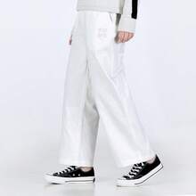 Puma 女款 2026 春季新款基础休闲宽松阔腿裤，舒适款 536754-99 - 白色 - 查看 1