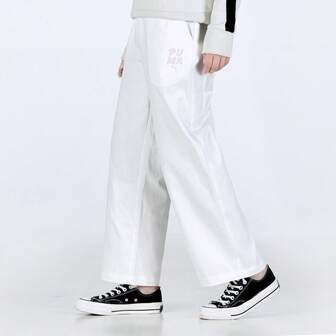 Pantalones Puma para mujer, nuevo estilo de invierno, deportivos, casuales, sencillos, básicos, holgados, largos, cómodos, de pierna ancha (536754-99)