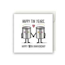 Fun Anniversary Cards, Happy 10th Anniversary, 10th Anniversary Cards, Wedding Anniversary Cards, Dating Anniversary Cards - Multicolor - View 10