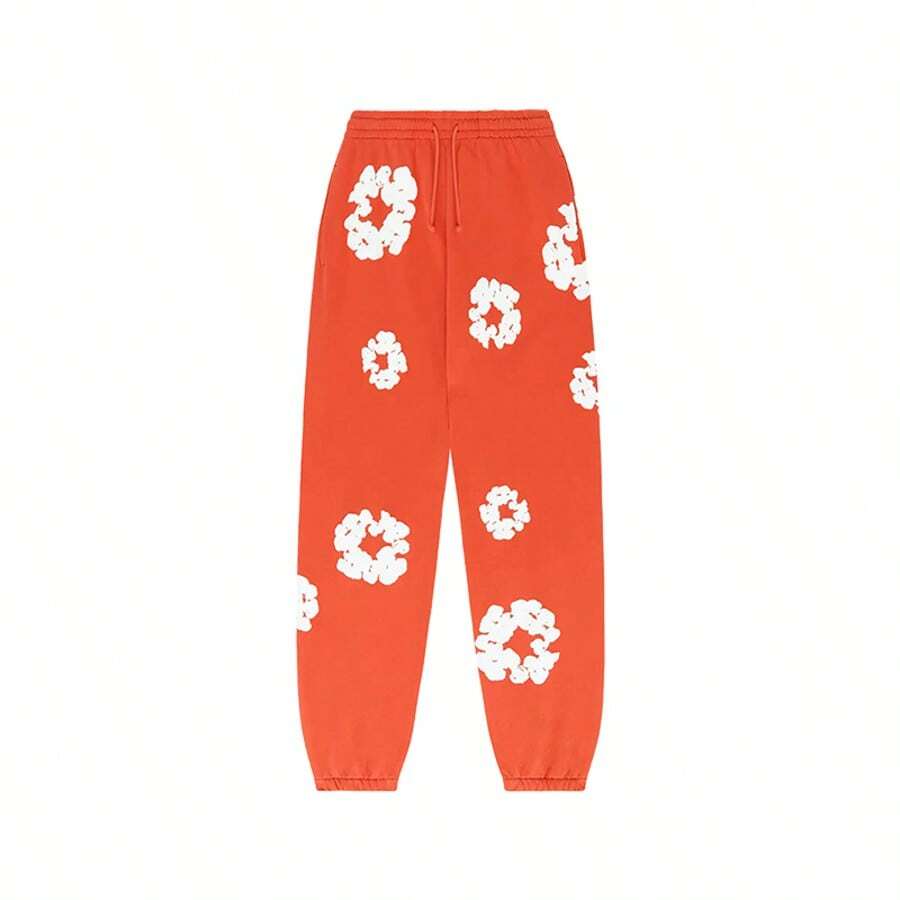 Denim Tears 'Sweatpants 'The Cotton Wreath' Pants Graphic And Drawstring For Unisex Adult - SOLE SERIOUSS, Women's Casual Drawstring With Modern Men Breathable Technology, Versatile Street Style Joggers Suitable For Streetwear, Casual Daily Wear, Weekend Outings, Music Festivals, Social Gatherings And More, Making It A Great Gift For Boyfriends Or Husbands.Sweatpants Sweats Wide For Men Sweat Pants Baggy Sweatpants - 查看 1
