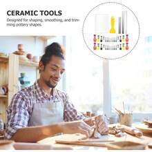 COHEALI 37 Piezas Kit de Herramientas para Arcilla - Cortadores Circulares, Moldes y Herramientas de Indentación para Cerámica y Arcilla Polimérica - 1 - Ver 10