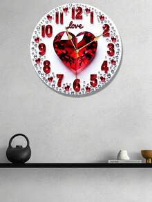 1pc Modern Marble Pattern Luxury Wooden Wall Clock - Black, Gold And Gray Marble Texture, Paired With Gold Hands - Battery Powered (AA Batteries Not Included) - Elegant Home Decor For Living Room, Bedroom, Office, Kitchen - Housewarming, Wedding, Anniversary Gift - Durable Glass Material, Can Be Used As Wall Decor Or Office Clock - Multicolor - View 1
