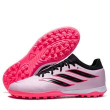 Zapatos de fútbol ligeros y antideslizantes, zapatos de fútbol, zapatos de entrenamiento - Rosa - Ver 2
