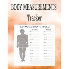 BODY MEASUREMENTS Tracker: inchBody Measurements Tracker Record Weight, Waist, Hips, Chest More Fitness, Wellness Progress Journal inch - inicial - Ver 2