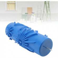 Rodillo de Textura Decorativa con Estampado Azul, Adorno de Goma, Decoración para Obras de Arte, Pintura, Placas de Textura (años) - 098Y - Ver 4