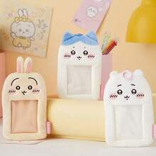 Miniso 千川系列毛绒卡包挂件 多角色可爱风格 短毛绒材质 卡槽设计及挂环 便携式卡片收纳及包包/钥匙装饰挂件（1个）