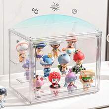 1pc Yageli Makeup Storage Box, Multilayer Design, Multi-Purpose Organizer For Cosmetics, Trinkets, Books, Dolls, Desk, Bathroom, Assembled Toys, Christmas, Valentine's Day And New Year Decorations - Clear - View 5