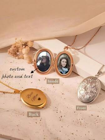 Collar con dije ovalado personalizado con foto vintage, llavero de coche lindo, joyería conmemorativa, collar con foto familiar, regalo para mamá, regalos de Navidad, mejores deseos para la boda, regalos para buenos amigos, cumpleaños, Día del Padre, sorpresas para mamá, regalos de regreso a clases