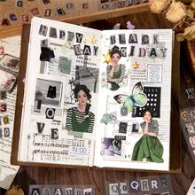 Bộ 2 miếng dán chữ cái tiếng Anh cổ điển, đồ dùng làm sổ lưu niệm, 26 chữ cái nhiều màu sắc, dùng cho nhật ký, cắt dán, trang trí thủ công, nhãn dán dễ thương, đồ dùng văn phòng phẩm làm sổ lưu niệm. - Nhiều màu - Xem 9