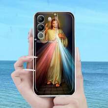 Funda de Teléfono Brillante con Figura Religiosa Compatible con Vivo Y02S Y03T Y04 Y16 Y17S Y18 Y19S Y20 Y21 Y22 Y27 4G 5G Y28S Y29 4G Y29S Y33S Y35 Y36 Y39 Y100 4G Y200 V27 V29E V29 Lite V30 V30E V40 V40 Pro V50 V50 Lite Funda de Teléfono Transparente de Dibujos Animados Nuevo Estilo Divertido a Prueba de Golpes Cobertura Completa TPU Funda Protectora Simple Moda a Prueba de Golpes Carcasa Suave Personalizada Creativa - Colores mixtos - Ver 5