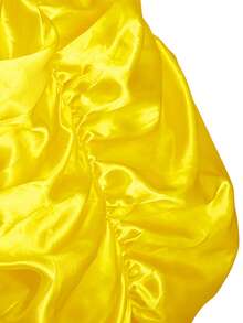 5件套女童黄色吊带裙、皇冠、魔法棒、手套服装套装，儿童圣诞节/万圣节派对角色扮演服装 - 黃色 - 查看 8