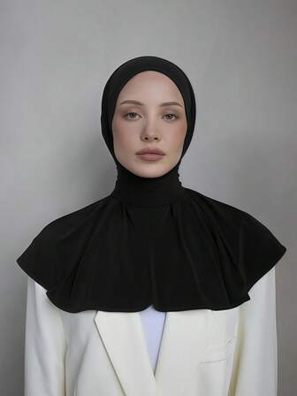Touca Hijab Instantânea Elegante e Casual (1 unidade), Clássica, Minimalista, Estilosa, Casual, Modesta, em Viscose Macia e Respirável, com Aba Longa, Versátil, Ideal para Uso Diário, Festivais, Encontros e Orações.