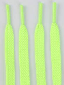 1 Pair Thick Woven Solid Color Basic Polyester (Polyester) Shoelaces, All-Season Outdoor Casual Shoes Replacement Accessories Rope - Multicolor - View 30