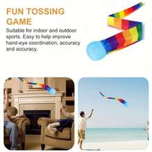 3 Packs Rainbow Tail Reaction Balls: Soft And Suitable For Indoor And Outdoor Sports, Ideal For Throwing Practice! Skill Development, Outdoor Activities, Fun Accessories, Eye-Catching Patterns, Durable Materials, Training Equipment, Must-Have For Sports Enthusiasts And Athletes. - Multicolor - View 6