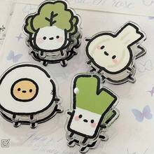 Funny Vegetable Memo Clips - Non-Slip Acrylic Double-Sided Holder, Securely Organize Notes, Bills, Homework & Photos | Perfect Halloween, Christmas Gift & Desk Organizer For Students, Office, Kitchen - Multicolor - View 6