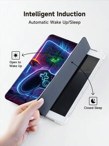 1pc Cool Game Controller Design Tablet & Kindle EReader Protective Case, Compatible With IPad 10th Gen, IPad 11/Air 4/Air 7, Galaxy Tab A9 Plus, Kindle 11th Gen (2024), Kindle Paperwhite 12th Gen (2024), Fashionable Minimalist Pattern, Great Holiday Gift - Multicolor - View 5