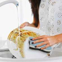 可爱猫咪造型海绵厨房套装 - 加厚耐用洗碗清洁工具，适用于锅碗瓢盆，不会损伤表面，多用途重型厨房清洁海绵 - 2/4/8 件装 - 彩色 - 查看 7