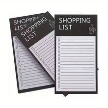 Magnetic Shopping List Notepad Fridge Magnet Memo Board (Pen Not Included), With Magnetic Pen Holder, Detachable Magnetic Notes, Minimalist Creative Line Design Magnetic Notepad For Shopping List And To-Do List - Multicolor - View 4