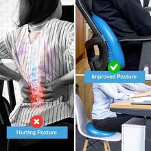 Professional Yoga Training Air Cushion, Yoga Balance Pad, Yoga Massage Seat Cushion, Inflatable Pad, Stable Balance Disc, Vestibular Balance Disc, Wobble Seat Cushion, Core Balance Disc For Sensory Input, Massage Ball Ankle Trainer, Anti-Fall/Thick/Balance Ball, Product Size Approx. 34CM*34CM (Small Error) - Multicolor - View 9