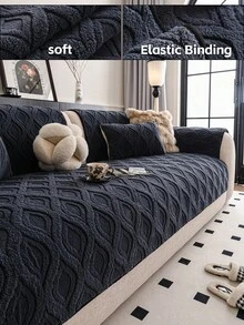 1pc Breathable Luxury Sofa Cover, High-Elasticity For Dynamic Fit & Easy Care, Elegant Addition To Your Living Room