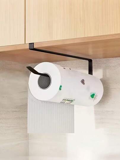 1 vit / 1 svart / 2 moderna förvaringskrokar i metall, multifunktionell hängande organiseringshylla över dörren, lämplig för kök och badrum, skadefri hänghylla utan spikar, enkel att installera, målad yta, praktiska krokar