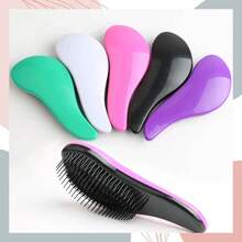 Detangling Brush - Glide The Detangler Brush Through Tangled Hair - Best Brush / Comb For Women & Men - Use In Wet And Dry Hair(Purple) - Purple - View 4