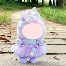 17cm Doll Clothes - Tulle Skirt & Black Dress Outfit Set, Suitable For Labubu Doll - Multicolor - View 7