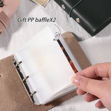 Retro PU Leather Faux Leather Pocket Album, 3-Inch Mini Photo Album, Portable Mini Instant Camera Album, Loose-Leaf Three-Ring Binder, Cards, Collectible Cards Album, Christmas Gift - Multicolor - View 9